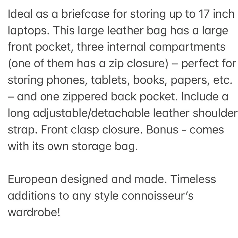 Velorbis “Old School” Brown Leather Briefcase